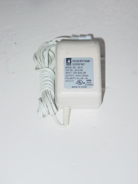 NEW Dex Sound Sleeper SS-01 AC Adapter 35-9-200 9V 200mA SS01 NEW Dex Sound Sleeper SS-01 AC Adapter 35-9-200 9V 200mA SS01